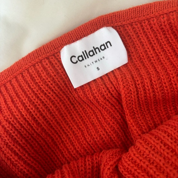 Callahan Knitwear Burnt Orange Ribbed Knit Tank Size Small - Picture 8 of 8